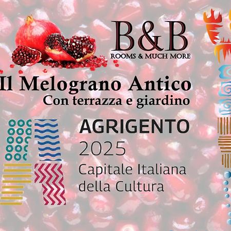 B&B Il Melograno Antico Con Terrazza E Giardino Agrigento Dış mekan fotoğraf